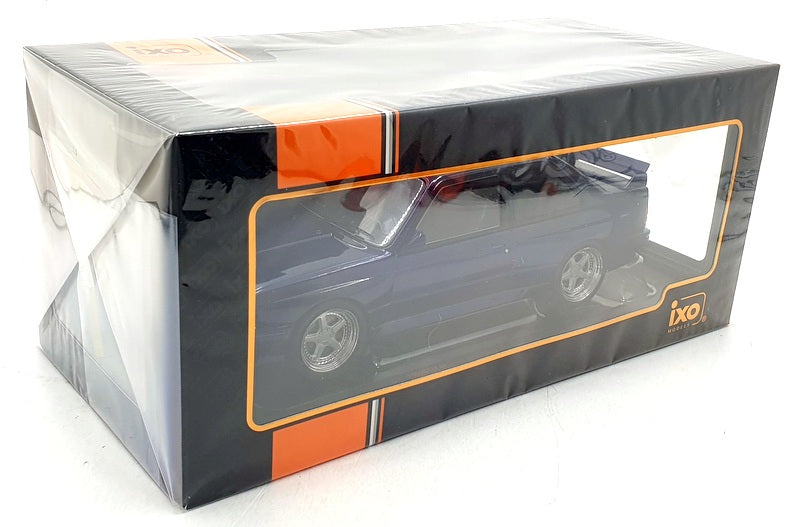 IXO Models 1/18 Scale Diecast 18CMC122 - BMW E30 M3 1989 - Met Dark Blue