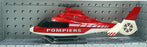 Cararama 1/43 Scale 001043D - Pompiers Helicopter - Red