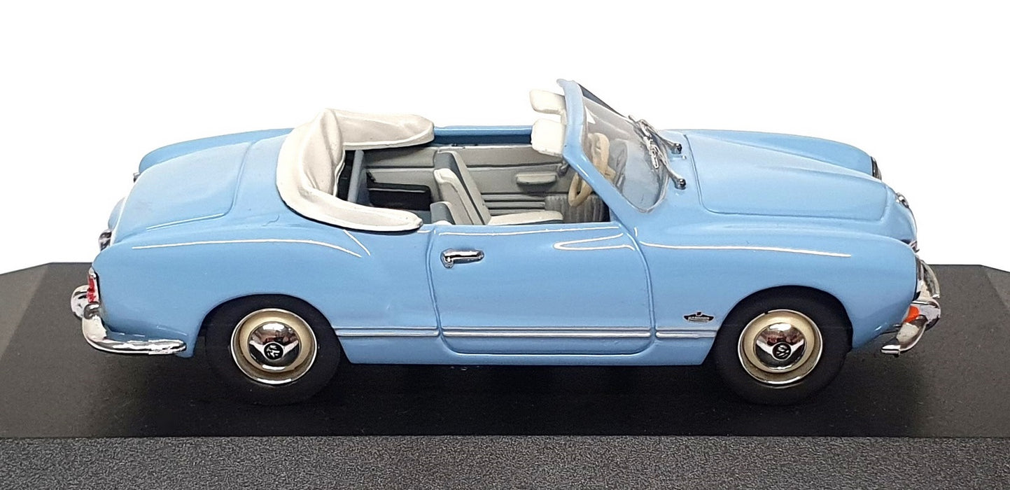 Minichamps 1/43 Scale 5031 - Volkswagen Karmann Ghia Cabrio - Lt. Blue