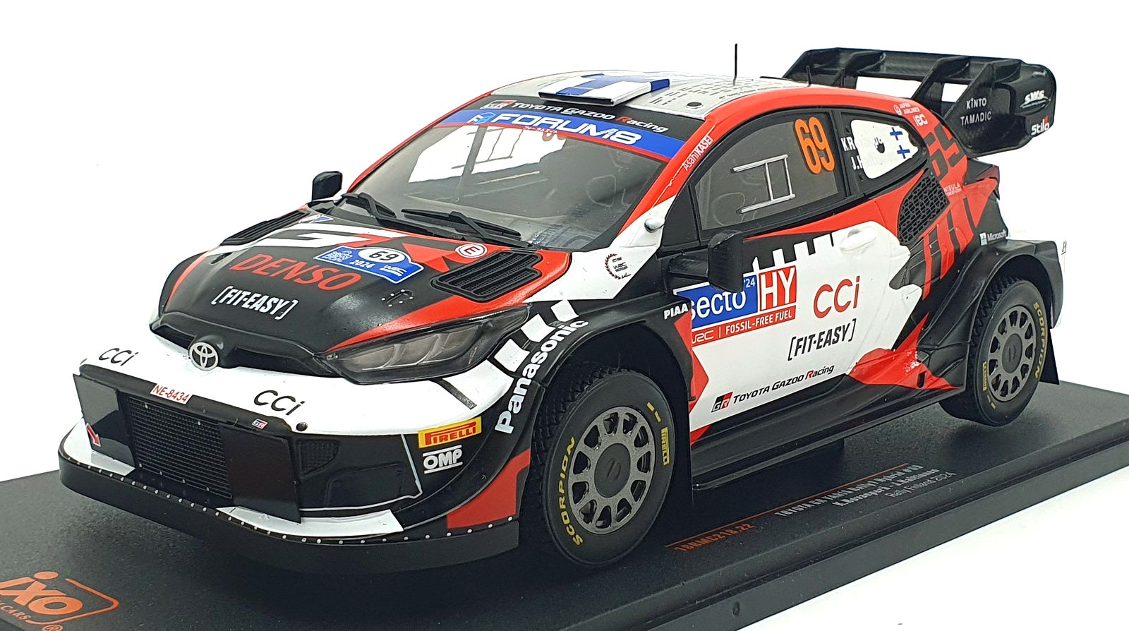 Ixo 1/18 Scale 18RMC218.22 - Toyota GR Yaris Rally1 Hybrid #69 Finland 2024