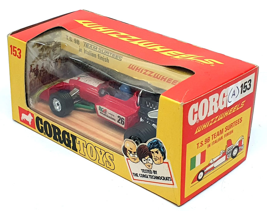 Corgi Toys 1/36 Scale Original 153 - (A) F1 Surtees T.S.9B Italian Finish - Red