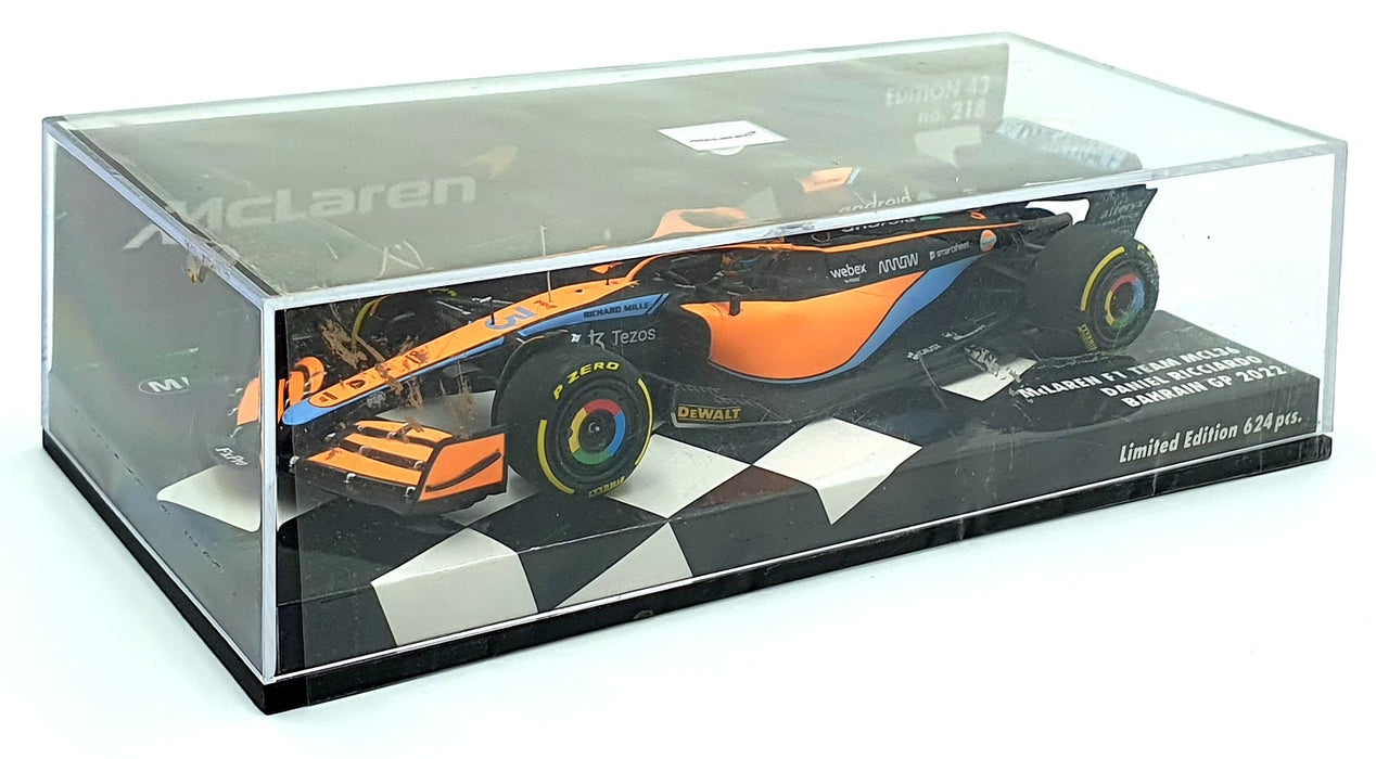 Minichamps 1/43 Scale 537 224303 McLaren F1 Team MCL36 #3 Bahrain GP 2022