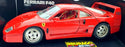 Burago 1/18 Scale Diecast 3032 - Ferrari F40 1987 - Red