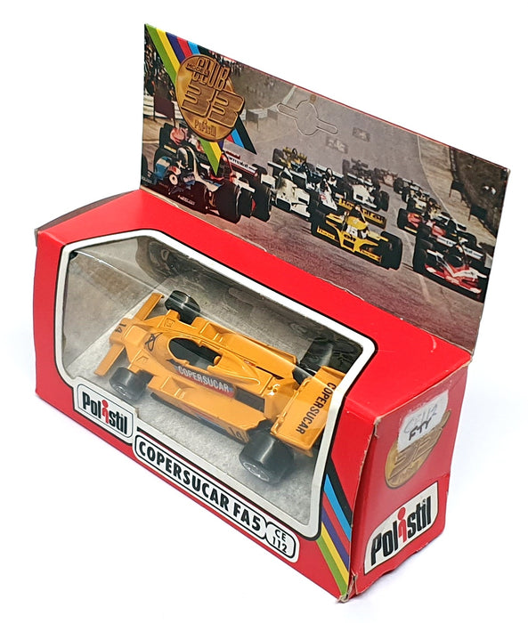Polistil 1/41 Scale Diecast CE112 - Copersucar FA5 Race Car #14 - Yellow