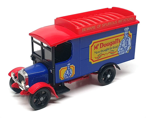 Corgi Appx 13cm Long Q859/13 - McDougalls Thornycroft Van - Blue/Red