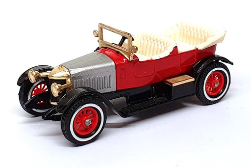 Matchbox Appx 10cm Long Y-2 - 1914 Vauxhall Prince Henry - Red/Silver/Black