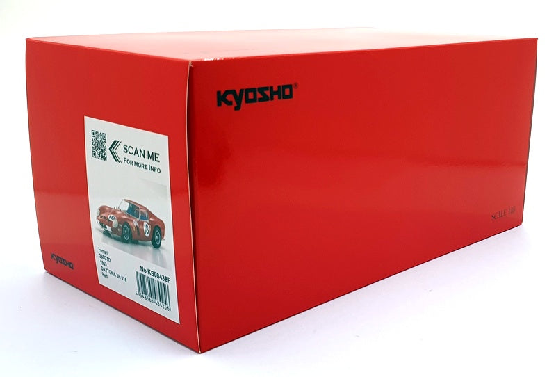 Kyosho 1/18 Scale KS08438F - Ferrari 250GTO #18 Daytona 3H 1963 - Red