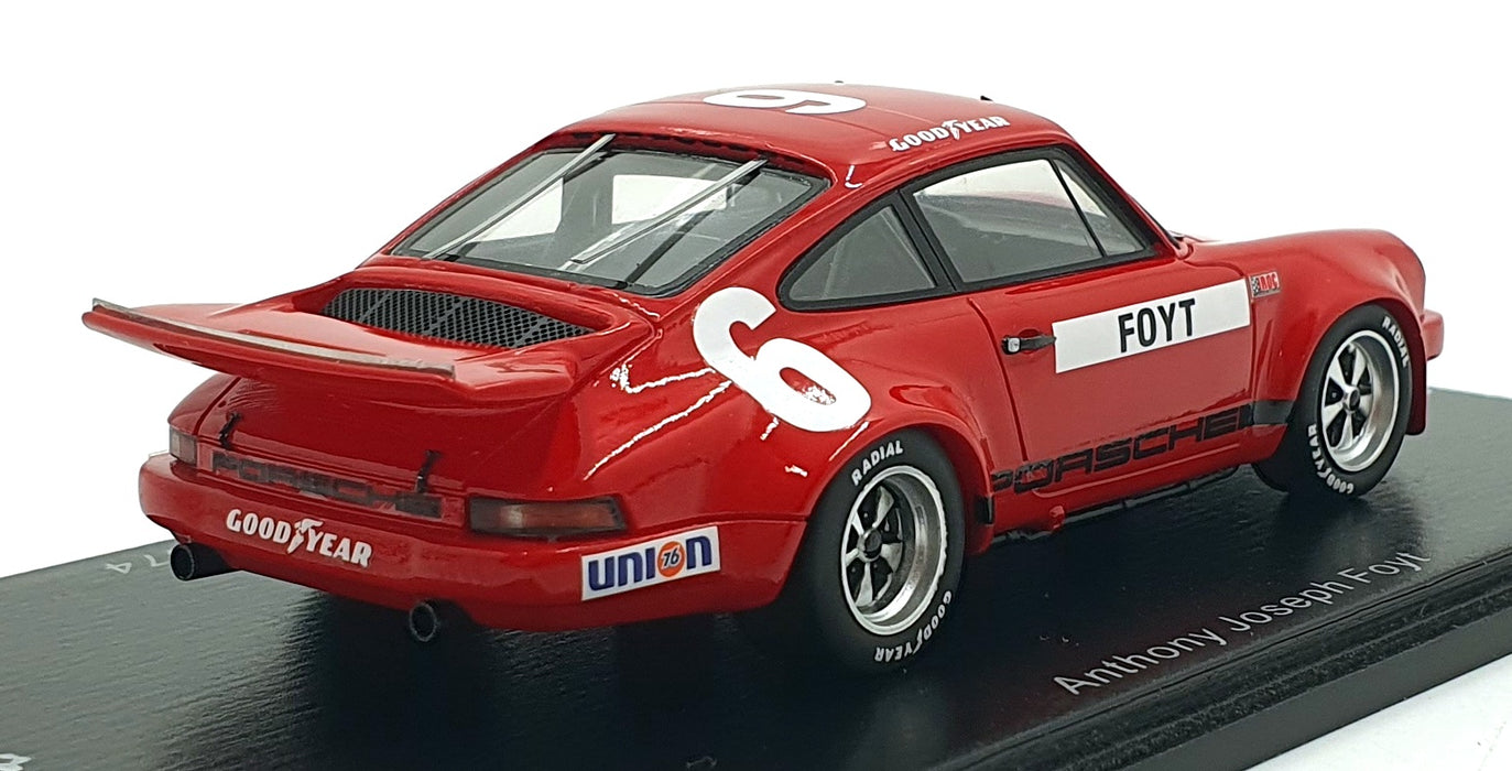 Spark 1/43 Scale US147 - Porsche RS 3.0 #6 6th IROC Daytona 1974