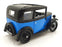 Ricko 1/18 Scale Diecast DC21125M - Austin 7 De Luxe Saloon 1932 - Blue/Black