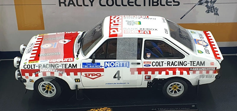 Sun Star 1/18 Scale Diecast 4856 Ford Escort RS1800 #4 3rd 1975 1000 Lakes Rally