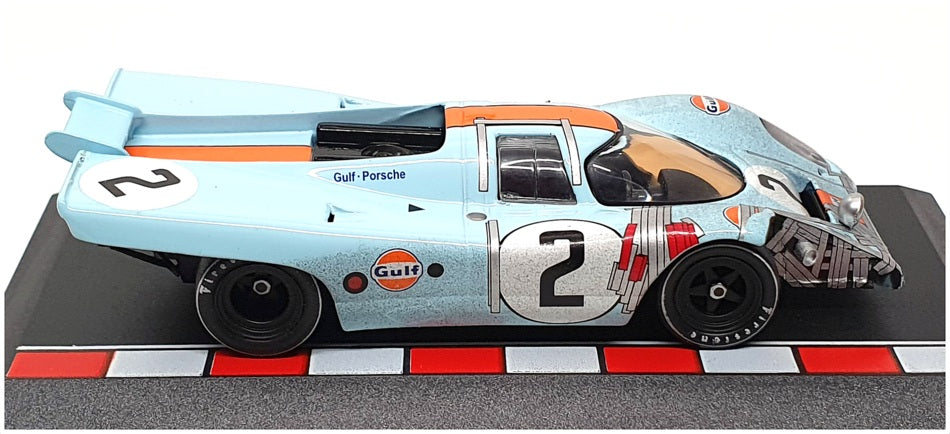 Ixo 1/43 Scale 23424F - Porsche 917K Gulf #2 12h Sebring 1971 Race Damaged