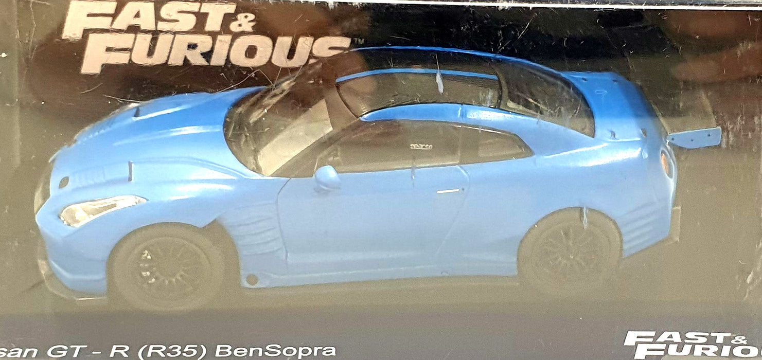 DeAgostini 1/43 Scale F220CMC076 Fast and Furious Nissan GT-R R35 BenSopra Blue