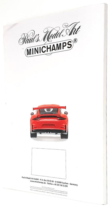 Minichamps Edition 1 2018 - A4 Fully Illustrated Catalogue 187 Colour Pages