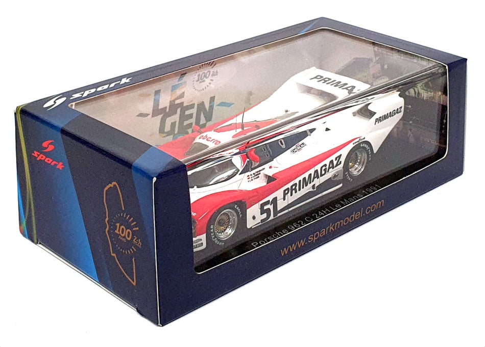 Spark 1/43 Scale Resin S9889 - Porsche 962 C #51 24h Le Mans 1991