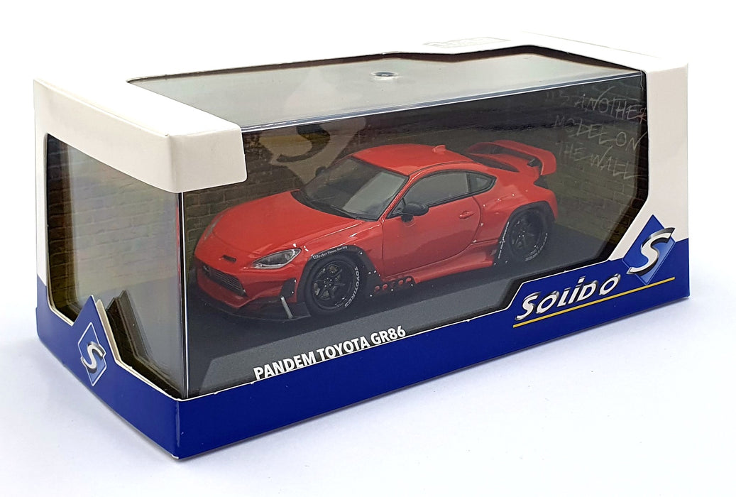Solido 1/43 Scale Diecast S4315103 - Pandem Toyota GR86 - Red