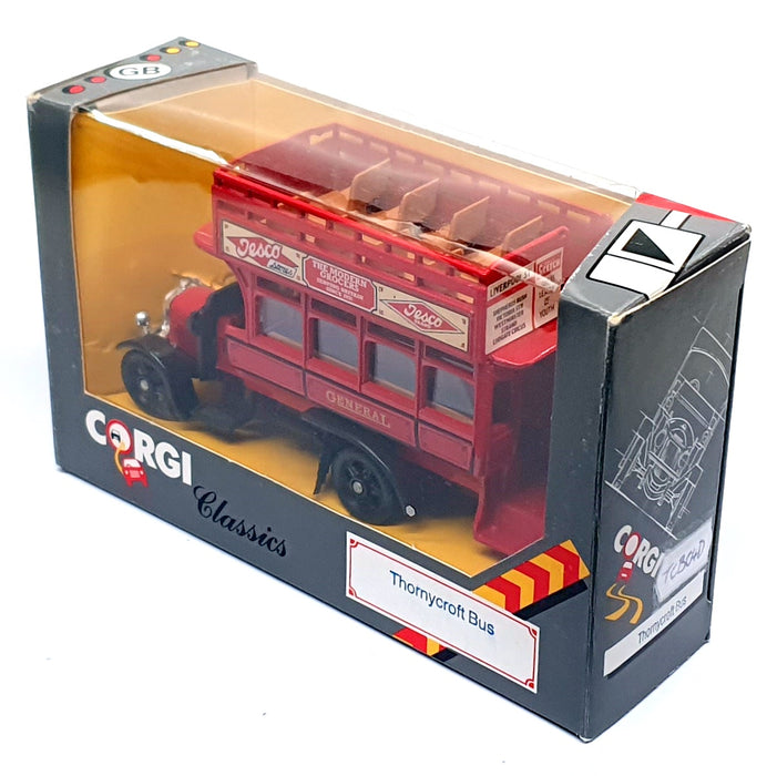 Corgi Appx 15cm Long Diecast TCB04D - Thornycroft Bus REWORKED
