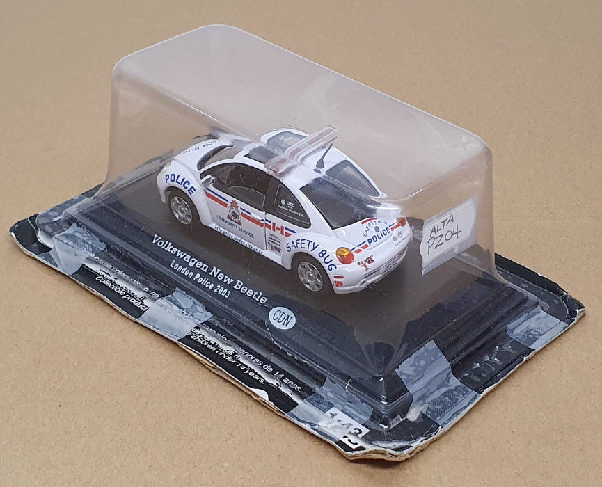 Altaya 1/43 Scale PZ04 - Volkswagen New Beetle London Police 2003 - White