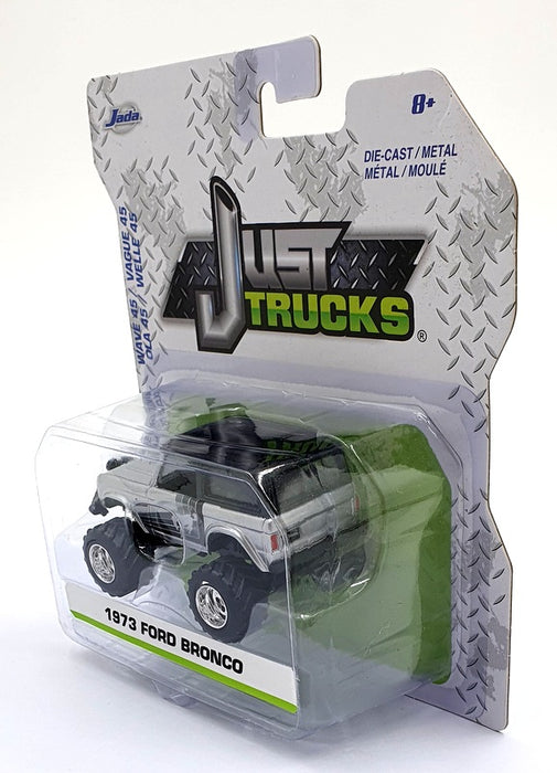 Jada Just Trucks 1/64 Scale 14020 - 1973 Ford Bronco - Silver/Black
