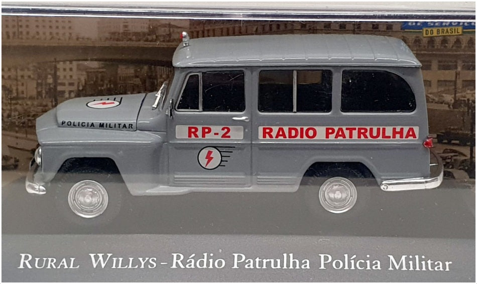 DeAgostini 1/43 Scale 3424 - Rural Willys Radio Patrulha Military Police - Grey
