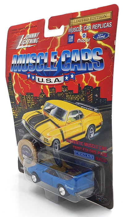 Johnny Lightning 1/64 Scale 200-200 Muscle Cars USA 1970 Plymouth Superbird Blue