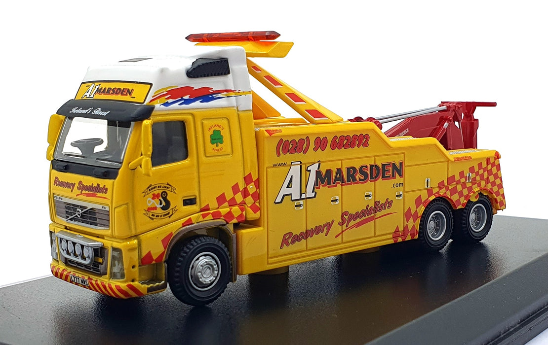 Oxford Diecast 1/76 Scale VOL03REC - A1 Marsden Volvo Recovery Truck - Yellow