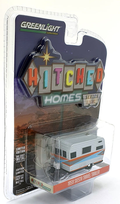 Greenlight 1/64 Scale 34080-B - 1959 Siesta Travel Trailer - Silver