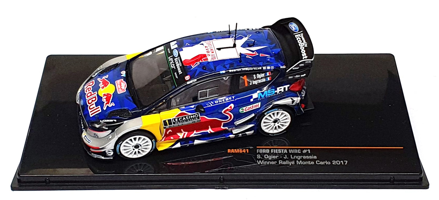 Ixo 1/43 Scale RAM641 - Ford Fiesta WRC #1 Winner Monte Carlo Rally 2017