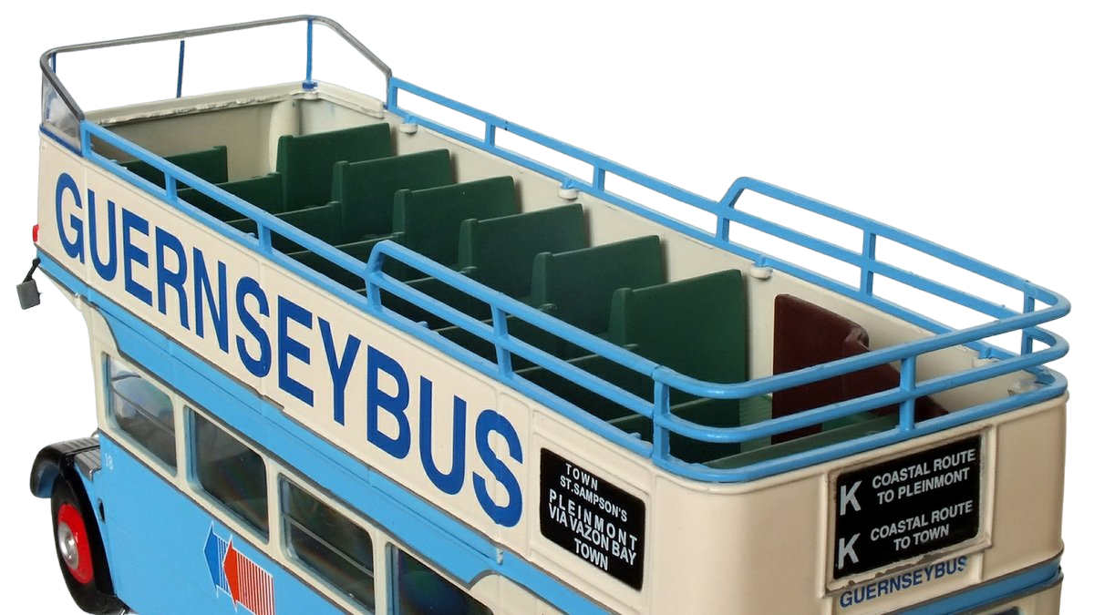 Hachette 1/43 Scale HA401 - Guernseybus Open Top RT - Blue/White