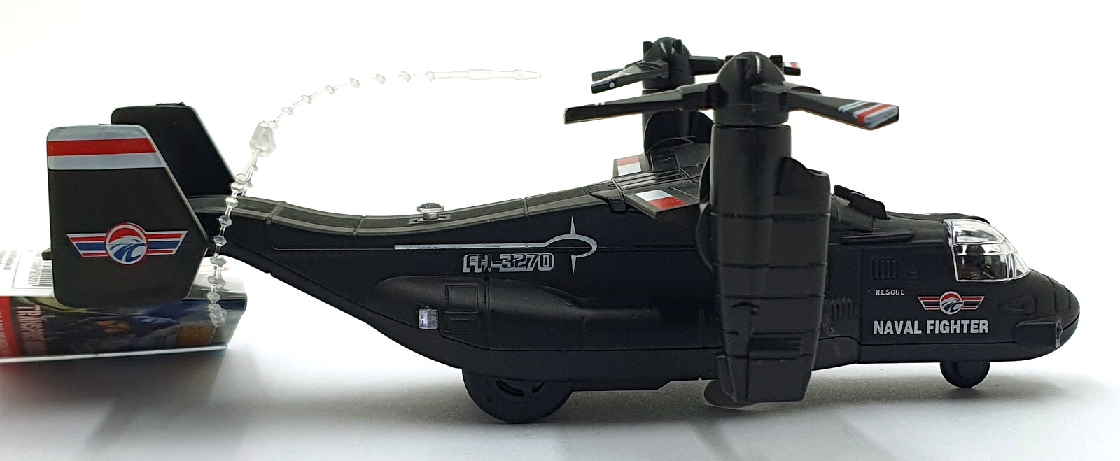 Combat Mission 19cms Pull Back and Go TY0122 - Aircraft Lights/Sounds - Black