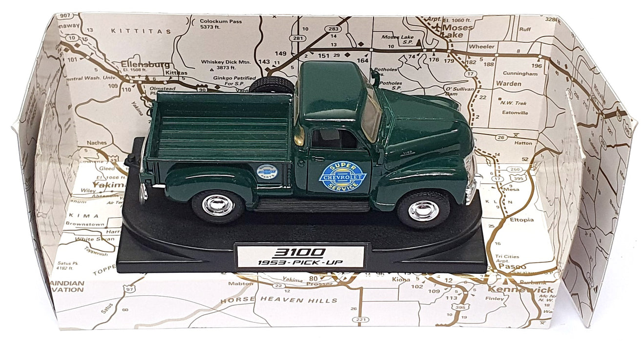 Road Champs 1/43 Scale 74001 - 1953 Chevrolet 3100 Pickup Truck - Green