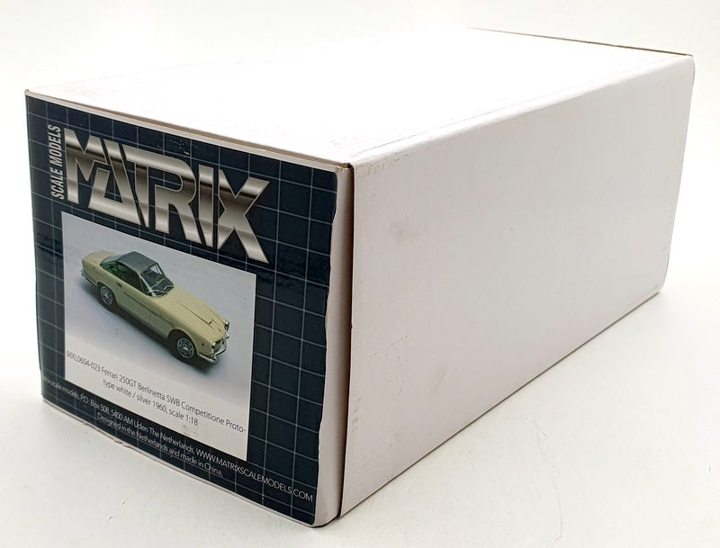 Matrix 1/18 Scale MXL0604-023 Ferrari 250GT Berlinetta SWB Competitione - White