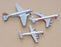 Schabak 3 Piece Aircraft Set 911/10 - TWA 1/250 DC3 1/600 Connie 1/600 B-707
