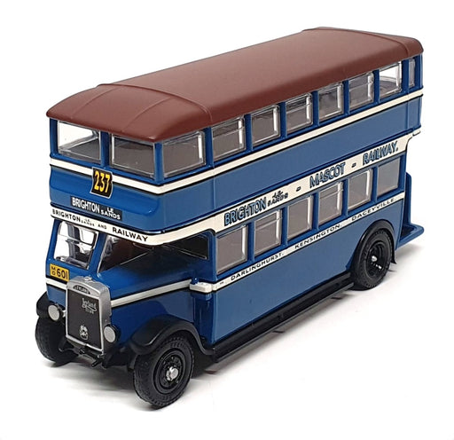 Trux 1/76 Scale TX3D - 1929 Leyland Titan TD1 D/Deck Bus (Route 237) Blue