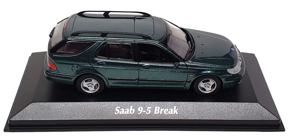Maxichamps 1/43 Scale 940 170811 - 1999 Saab 9-5 Break - Met Dk Green