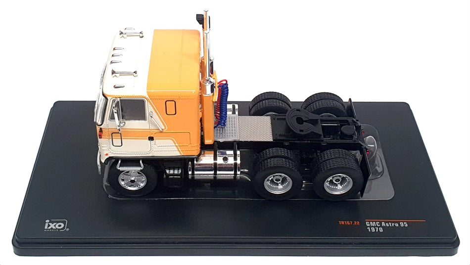 Ixo 1/43 Scale Diecast TR167.22 - 1970 GMC Astro 95 Truck - White/Yellow