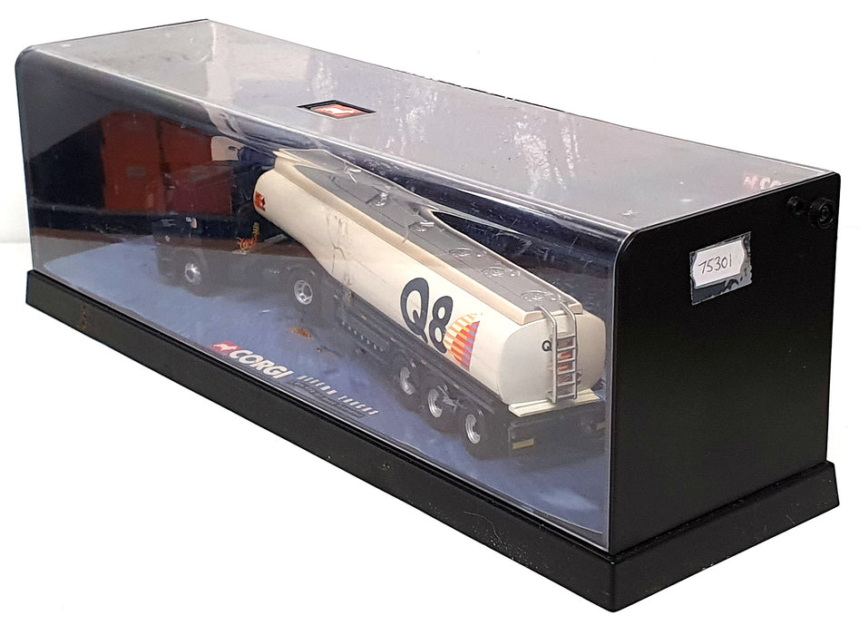 Corgi 1/50 Scale Diecast 75301 - DAF Tanker Truck Q8 - Blue/White