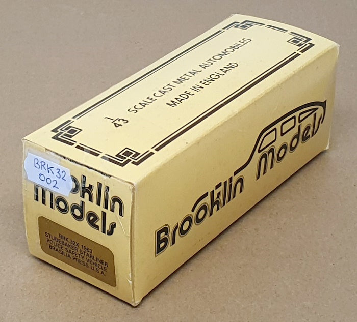 Brooklin 1/43 Scale BRK32 002 - 1953 Studebaker Starliner Police Safety 1 Of 750