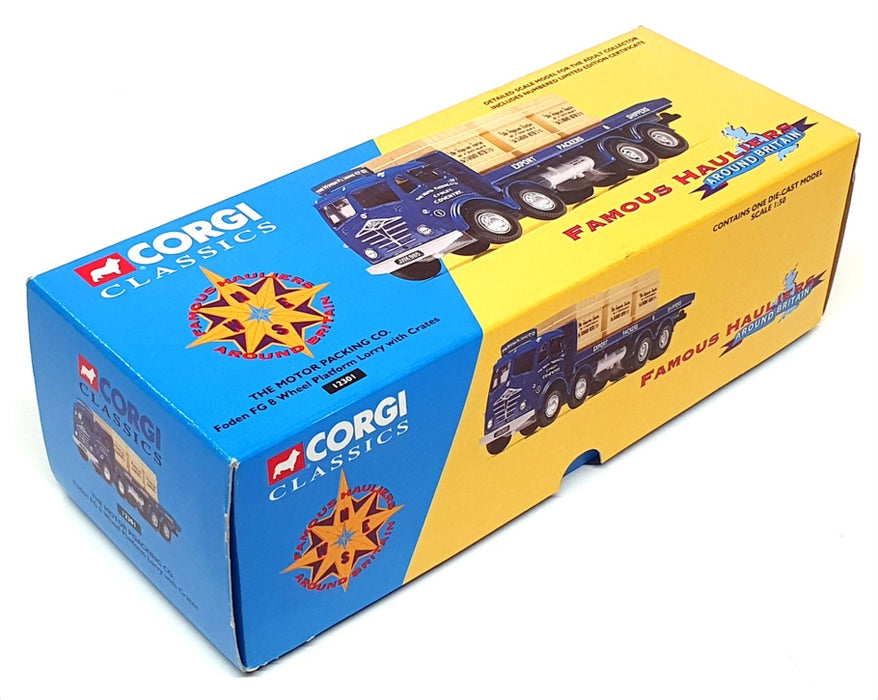 Corgi 1/50 Scale 12301 - Foden FG 8W Platform Lorry & Crates - Motor Packing Co
