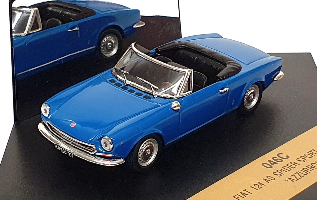 Vitesse 1/43 Scale 046C - 1966 Fiat 124 AS Spider Sport - Azzurro Sky Blue