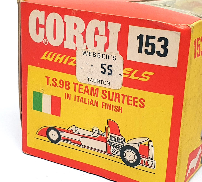 Corgi Toys 1/36 Scale Original 153 - (C) F1 Surtees T.S.9B Italian Finish - Red