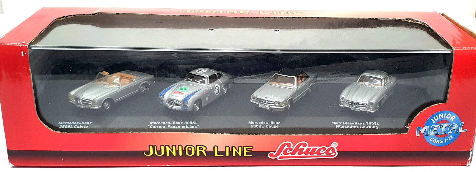 Schuco 1/72 Scale 331 6264 - Mercedes Benz 4 Piece Gift Set - Silver