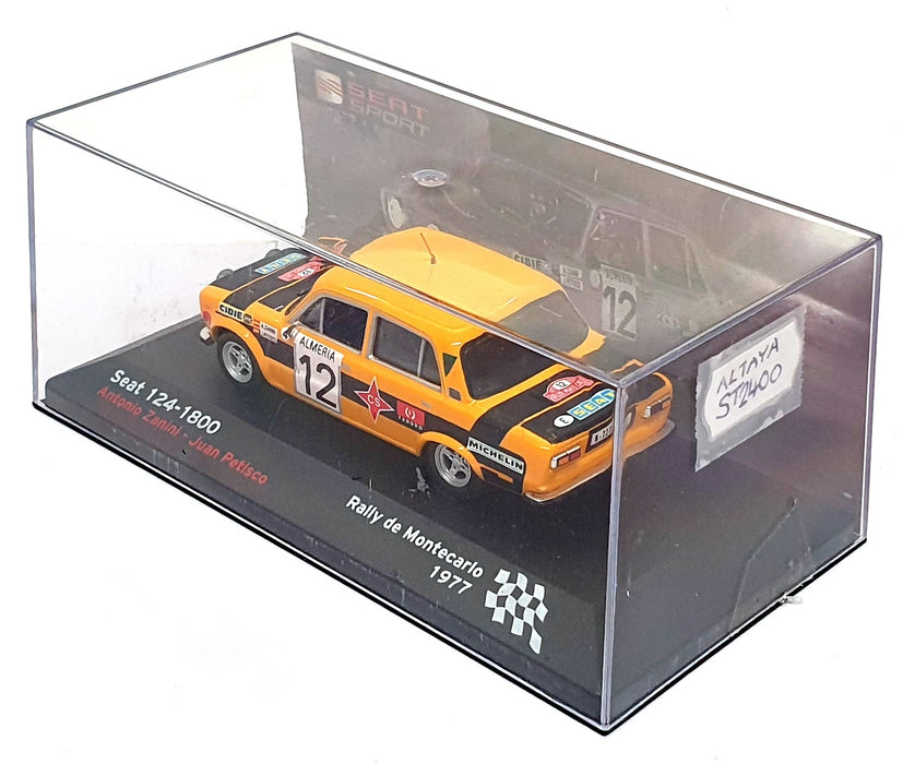 Altaya 1/43 Scale ST2400 - Seat 124-1800 #12 Monte Carlo Rally 1977