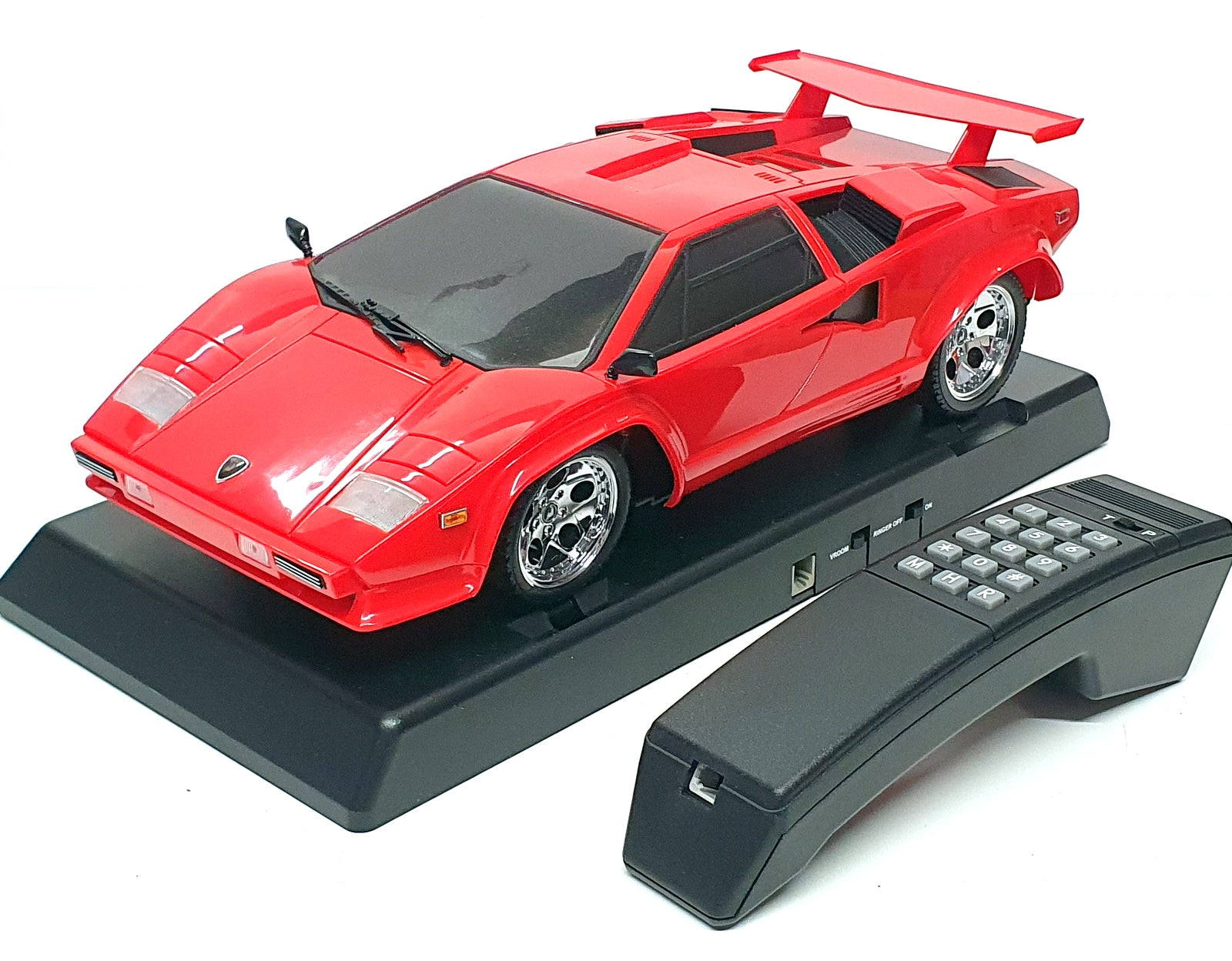 Telemania Appx 35cm Long 02307 - Lamborghini Countach Vintage Telephone - Red