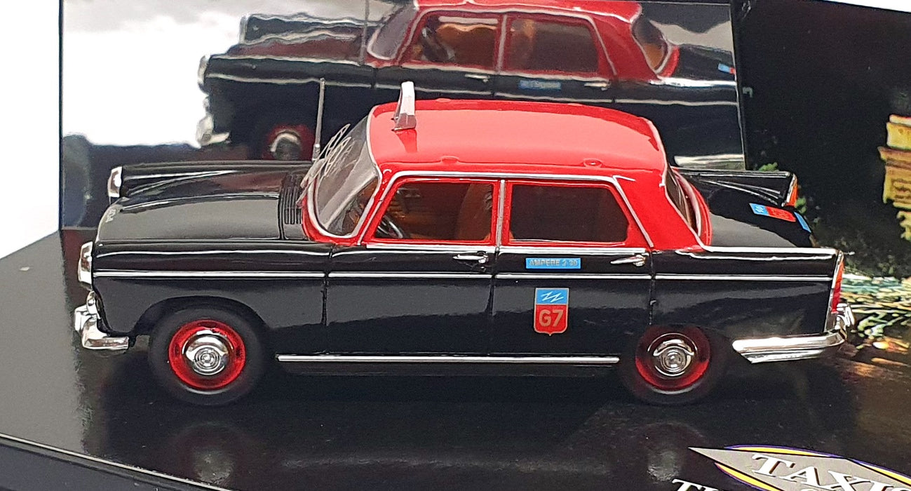 City Models 1/43 Scale CT012A - Peugeot 404 G7 Paris Taxi - Black/Red