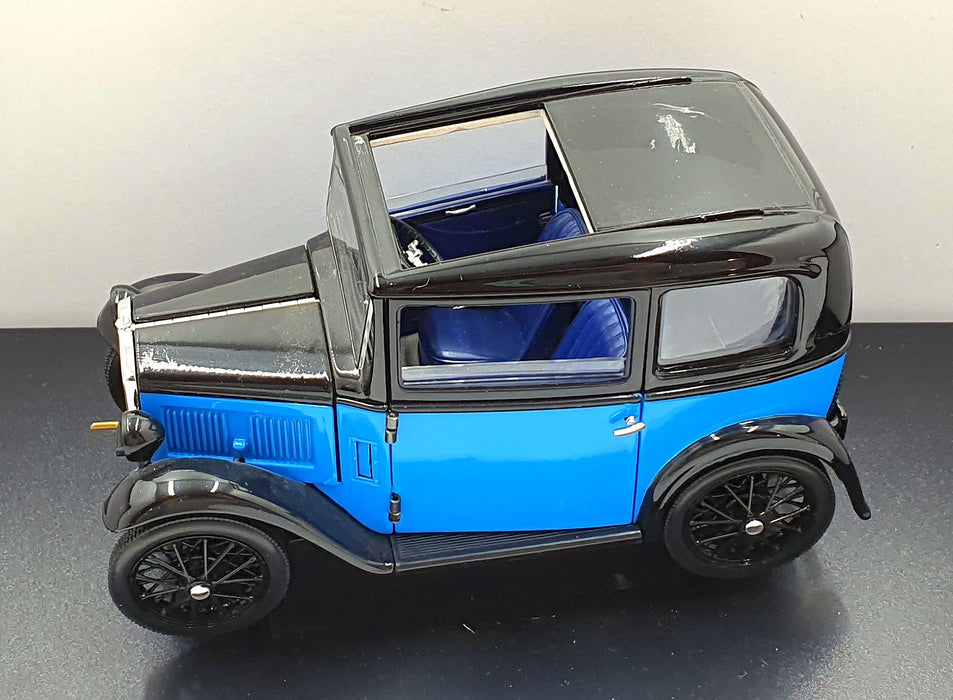 Ricko 1/18 Scale 32130 - 1932 Austin 7 Deluxe Saloon - Blue/Black