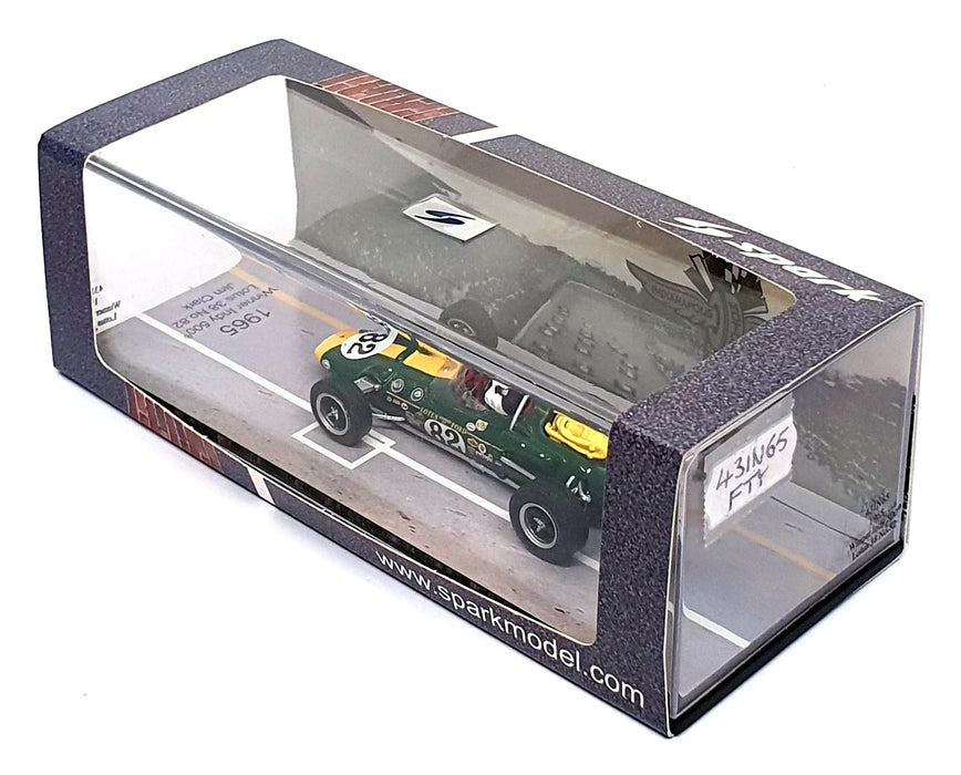 Spark 1/43 Scale 43IN65 - Lotus 38 #82 Winner Indy 500 1965 Jim Clark