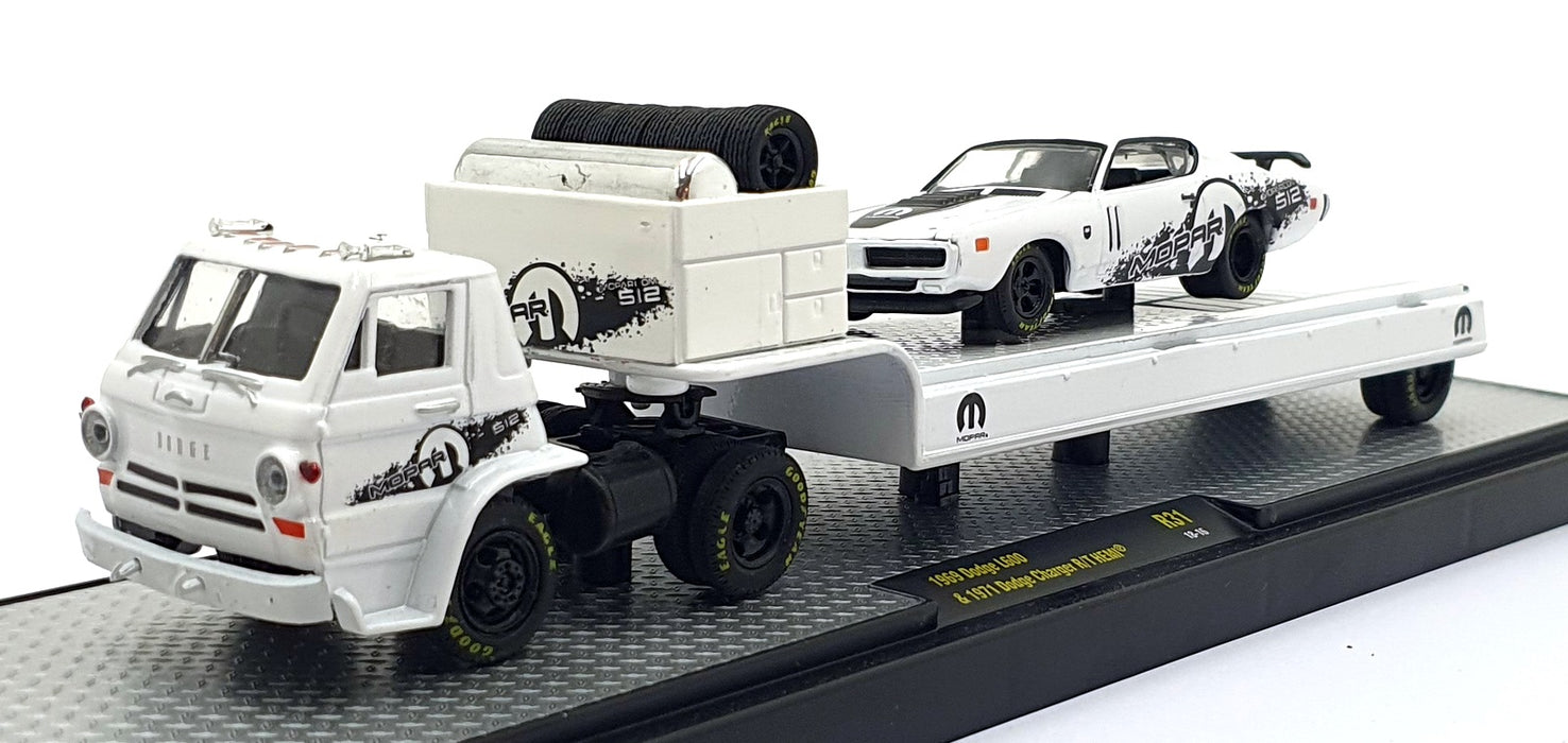 Castline M2 Machines 1/64 Scale R31 '69 Dodge L600 & '71 Dodge Charger R/T HEMI