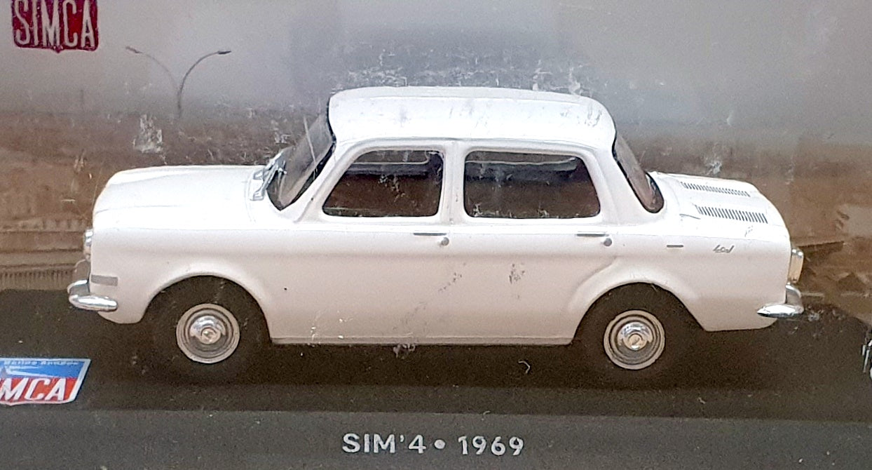 Altaya 1/43 Scale Diecast 71025H - 1969 Simca Sim' 4 - White