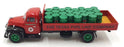 Corgi 1/50 Scale Diecast 52902 - Diamond T620 Dropside Truck With Oil Drums Red