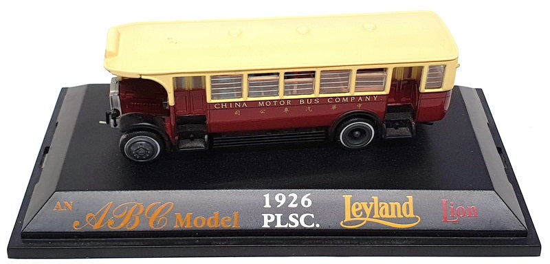 ABC Models 1/76 Scale 001001 - 1926 PLSC Leyland Lion 2Dr Bus CMB - Cream/Dk Red